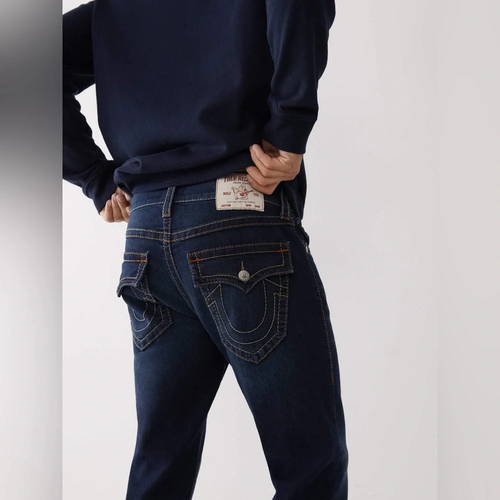 True Religion Geno Relaxed Slim Jeans Men’s Denim Y2K Streetwear Size 36